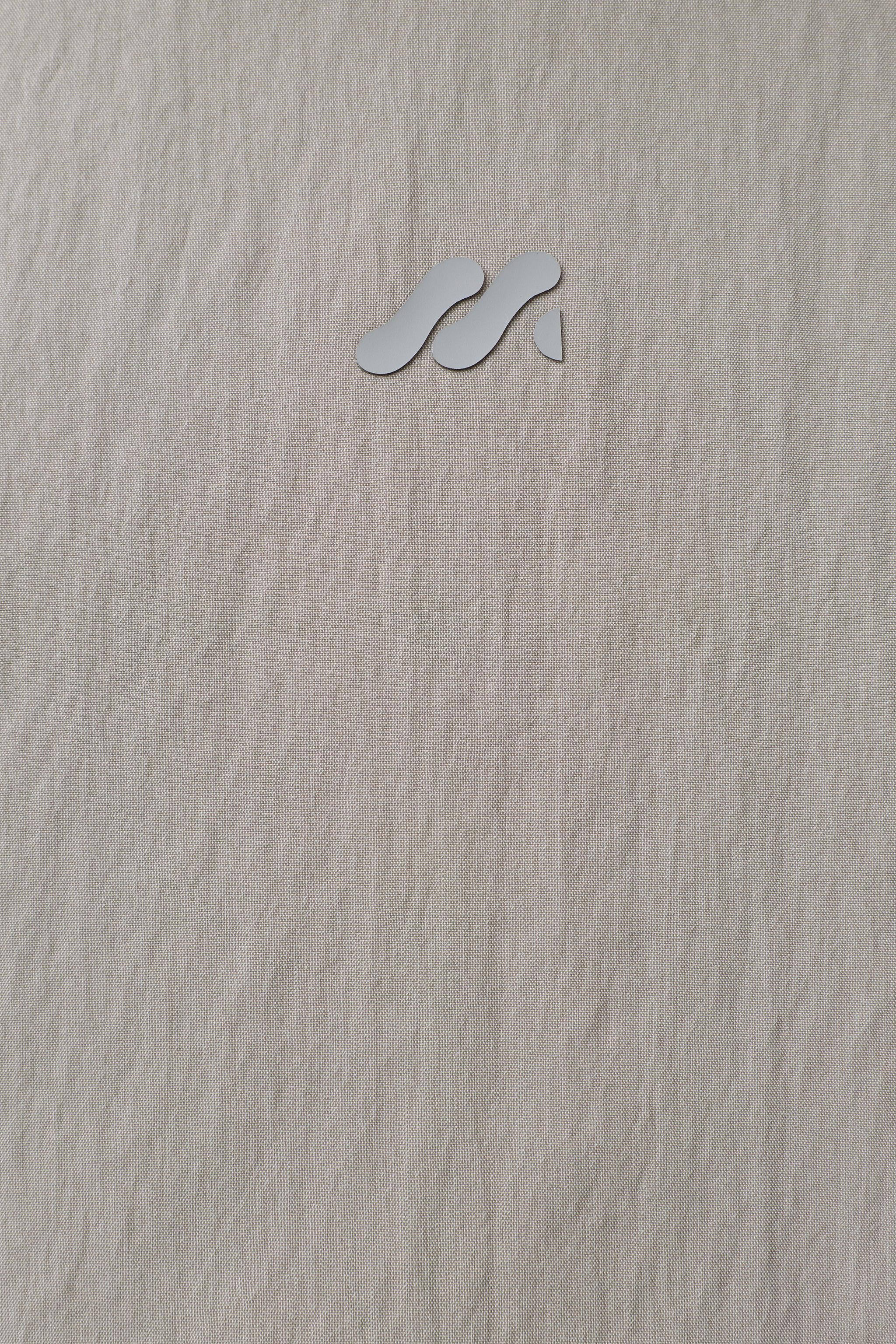 PUFFER COAT WITH EMBOSSED LOGO HOODIE